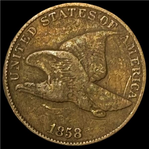 1858 Copper-Nickel Flying Eagle Cent LIGHTLY CIRCULATED