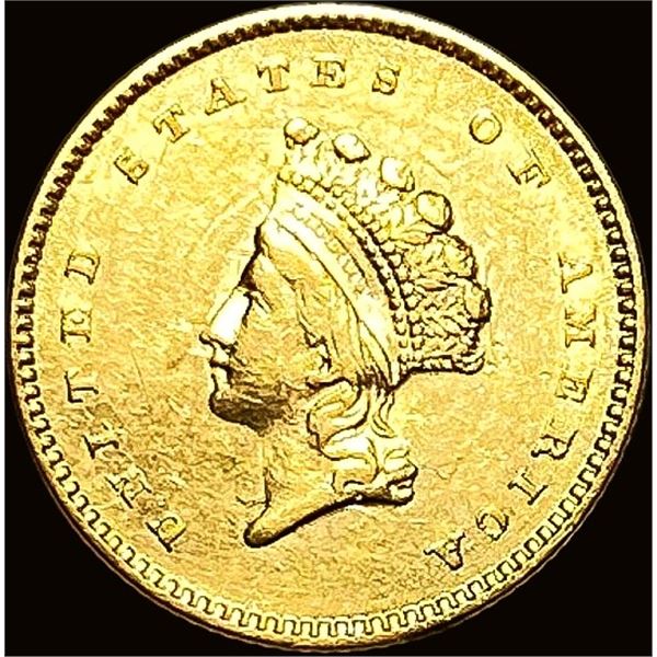 1854 Gold $1 Indian Head Type 2 UNCIRCULATED