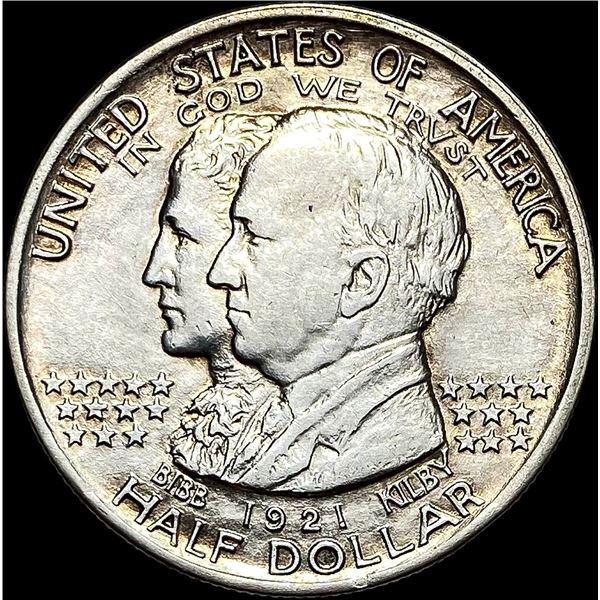 1921 Silver Half Dollar Alabama Centennial CLOSELY UNCIRCULATED