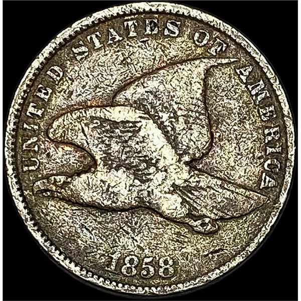 1858 Copper-Nickel Flying Eagle Cent LIGHTLY CIRCULATED