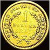 Image 2 : 1851 Gold $1 Type 1 Liberty Head CLOSELY UNCIRCULATED