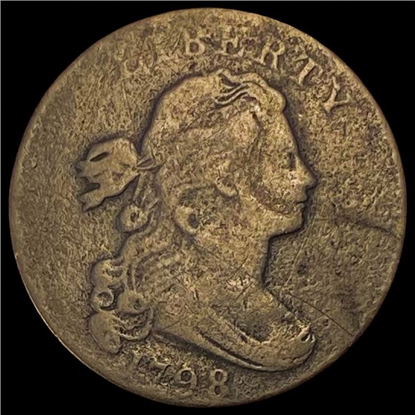1798 Draped Bust Large Cent REV 1797 NICELY CIRCULATED