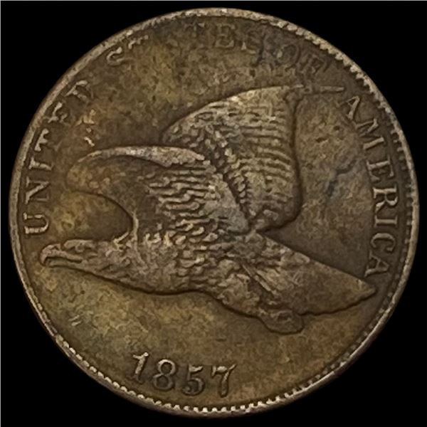1857 Copper-Nickel Flying Eagle Cent LIGHTLY CIRCULATED