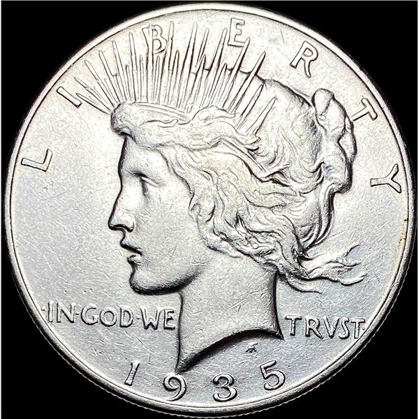 1935 Silver Peace Dollar CLOSELY UNCIRCULATED