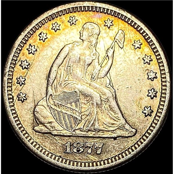 1877-S Silver Seated Liberty Quarter LIGHTLY CIRCULATED