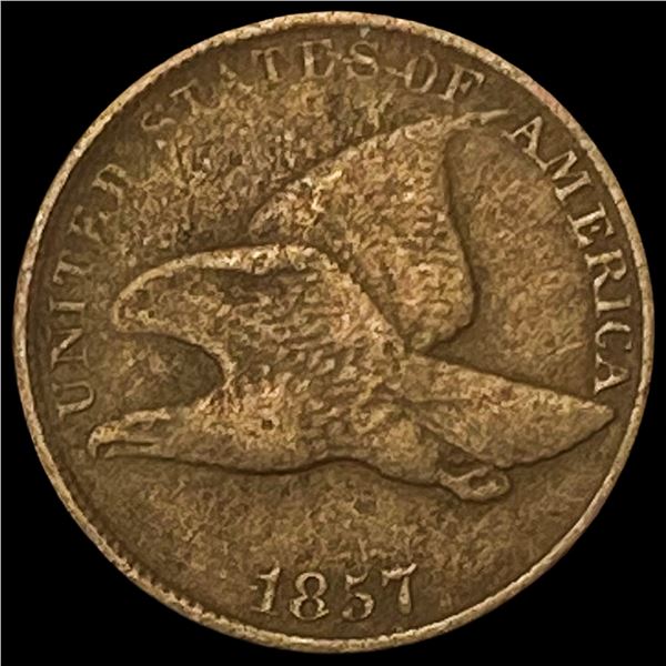 1857 Copper-Nickel Flying Eagle Cent LIGHTLY CIRCULATED