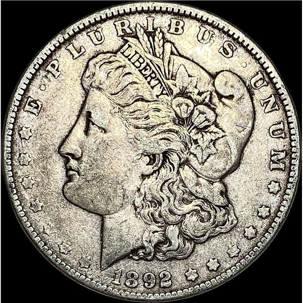 1892 Silver Morgan Dollar LIGHTLY CIRCULATED