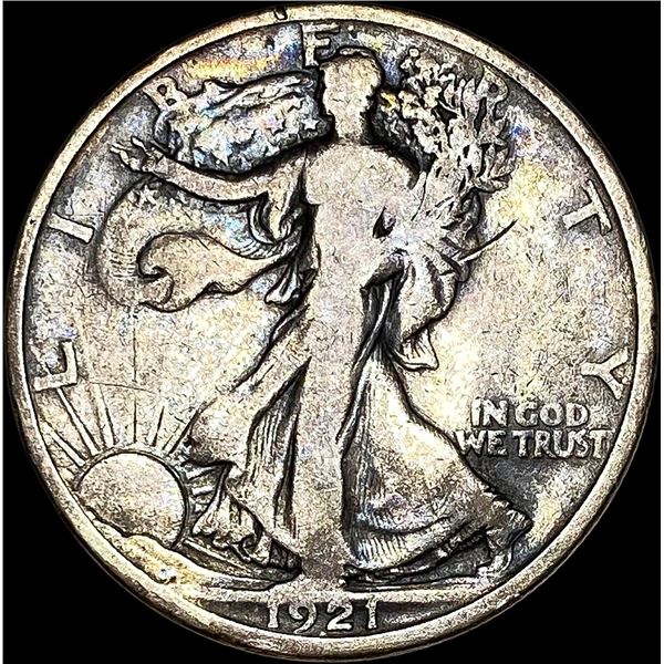 1921-D Walking Liberty Half Dollar LIGHTLY CIRCULATED