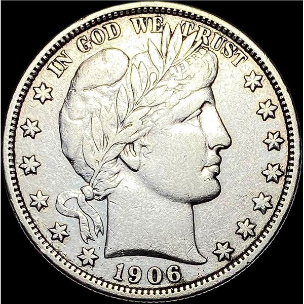 1906 Barber Silver Half Dollar CLOSELY UNCIRCULATED
