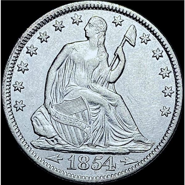 1854-O Seated Liberty Half Dollar CHOICE AU
