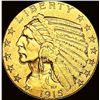 Image 1 : 1915 Indian Head $5 Gold Half Eagle CLOSELY UNCIRCULATED