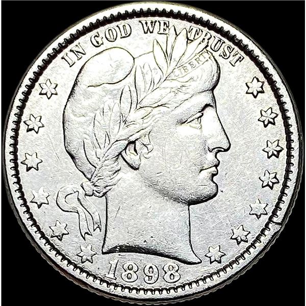 1898-O Silver Barber Quarter CLOSELY UNCIRCULATED