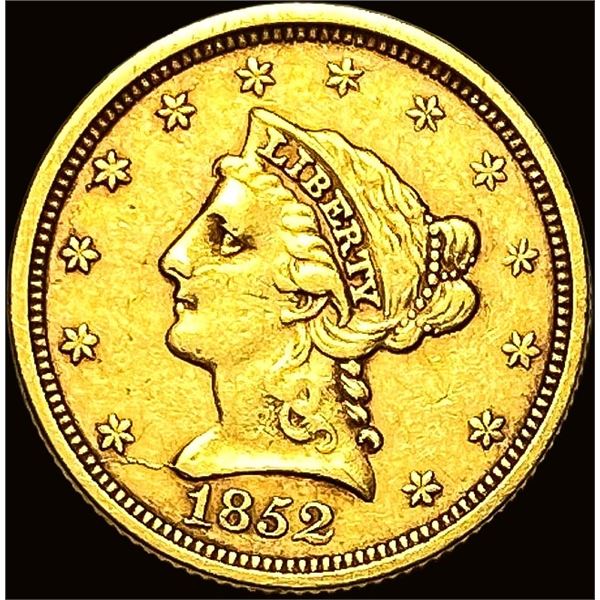 1852 Liberty Head Gold $2.50 Quarter Eagle CLOSELY UNCIRCULATED