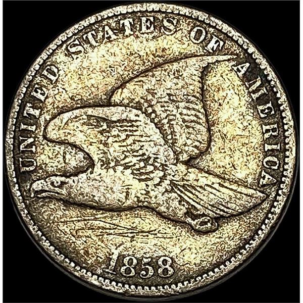 1858 Copper-Nickel Flying Eagle Cent LIGHTLY CIRCULATED