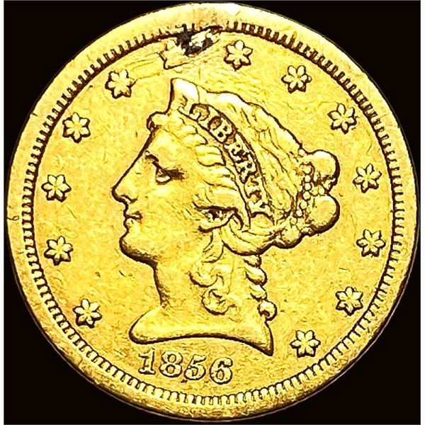 1856-S Gold $2.50 Liberty Head Quarter Eagle NICELY CIRCULATED