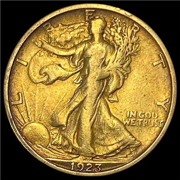 1923-S Silver Walking Liberty Half Dollar LIGHTLY CIRCULATED