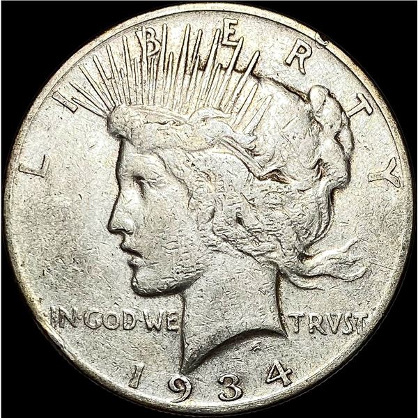1934-S Peace Silver Dollar LIGHTLY CIRCULATED