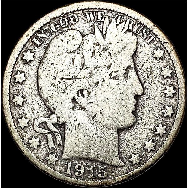 1915 Barber Silver Half Dollar NICELY CIRCULATED