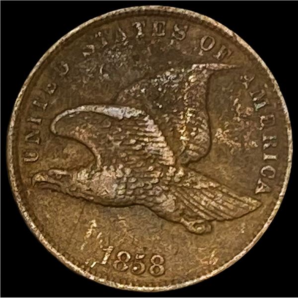 1858 Copper-Nickel Flying Eagle Cent LIGHTLY CIRCULATED