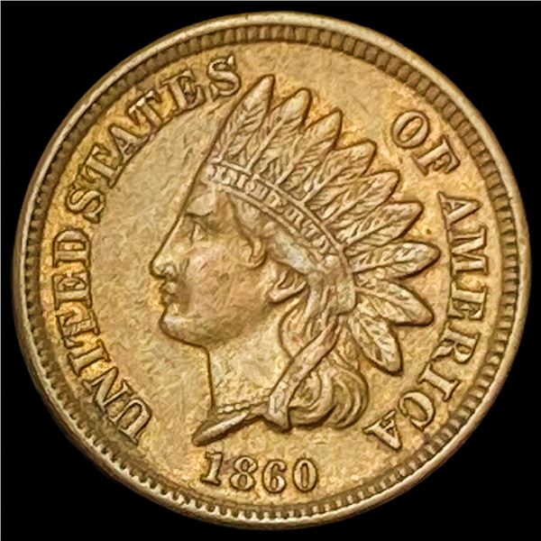 1860 Copper-Nickel Indian Head Cent CLOSELY UNCIRCULATED