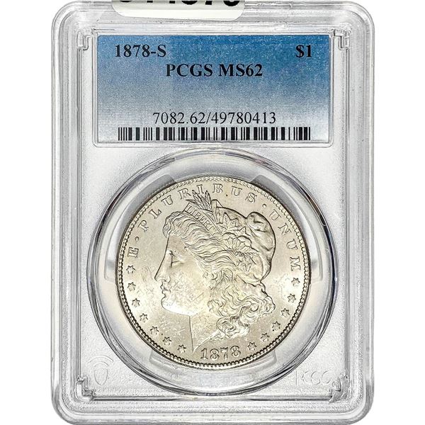 1878-S Morgan Silver Dollar PCGS MS62