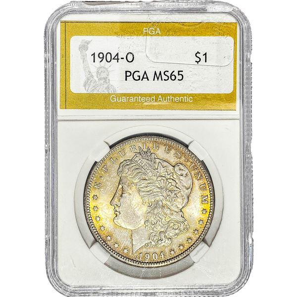 1904-O Morgan Silver Dollar PGA MS65