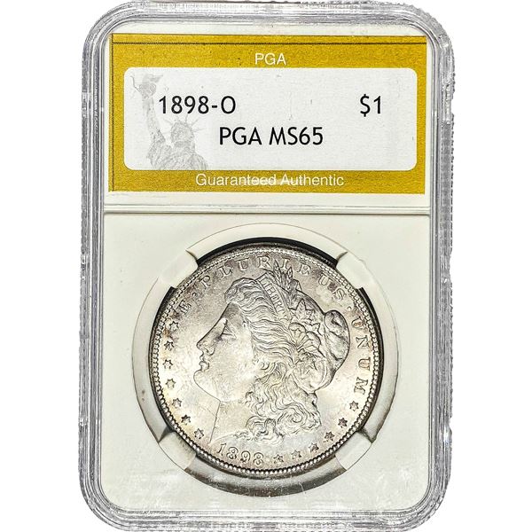 1898-O Morgan Silver Dollar PGA MS65
