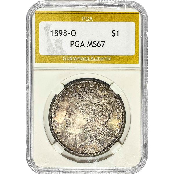 1898-O Morgan Silver Dollar PGA MS67