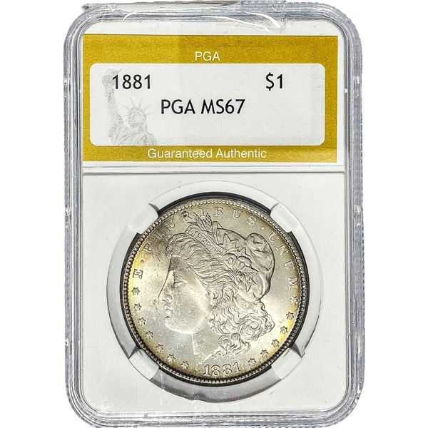 1881 Morgan Silver Dollar PGA MS67