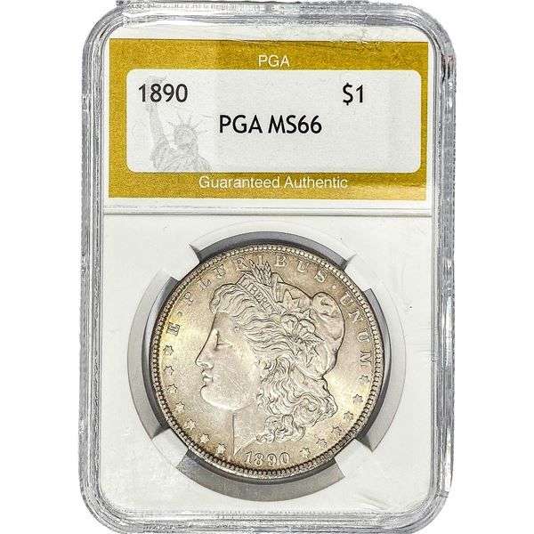 1890 Morgan Silver Dollar PGA MS66