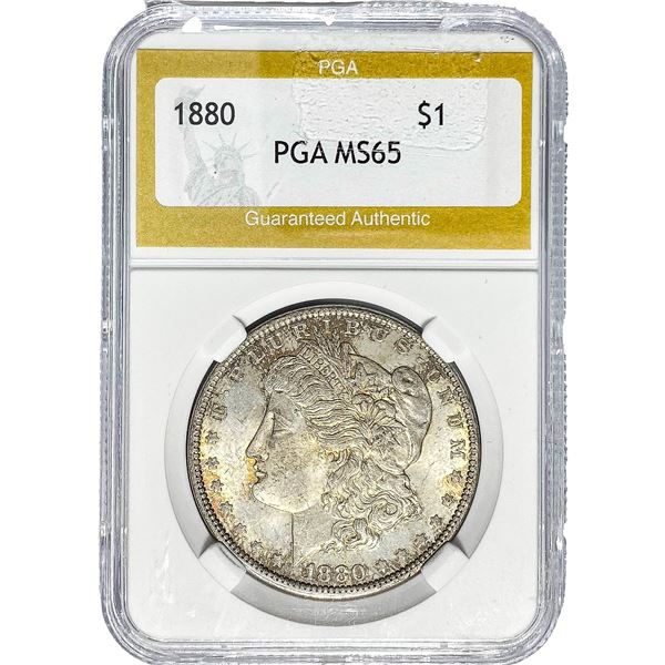 1880 Morgan Silver Dollar PGA MS65