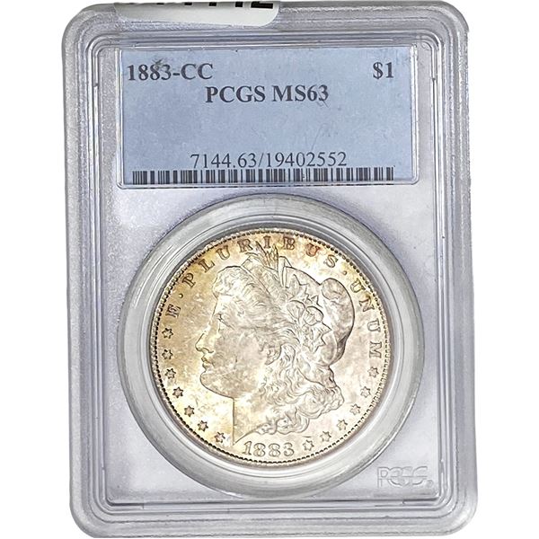 1883-CC Morgan Silver Dollar PCGS MS63