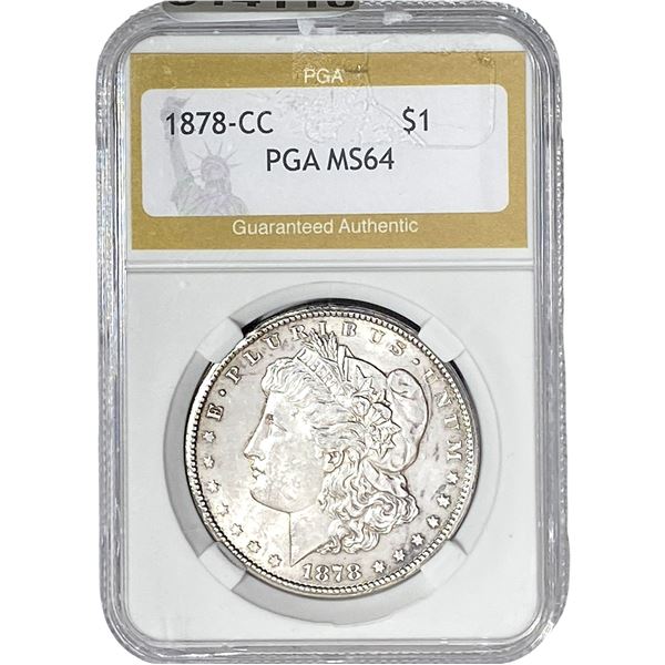 1878-CC Morgan Silver Dollar PGA MS64
