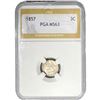 Image 1 : 1857 Silver Three Cent PGA MS63