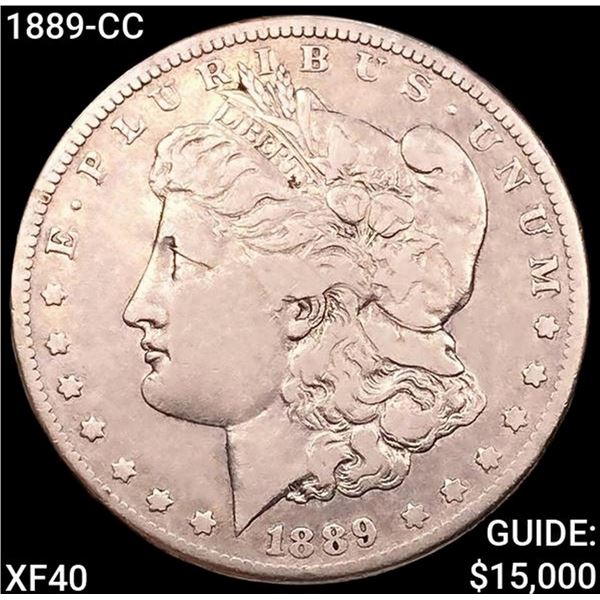 1889-CC Morgan Silver Dollar NEARLY UNCIRCULATED