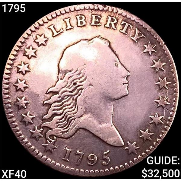1795 Flowing Hair Half Dollar NEARLY UNCIRCULATED