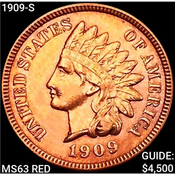 1909-S Indian Head Cent CHOICE BU RD