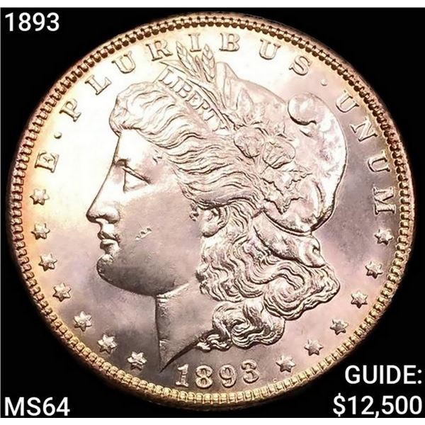 1893 Morgan Silver Dollar CHOICE BU