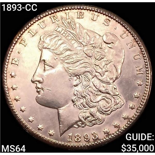 1893-CC Morgan Silver Dollar CHOICE BU