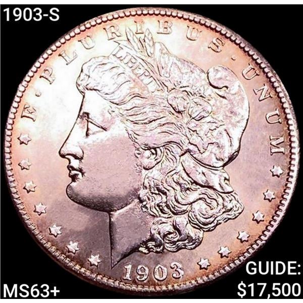 1903-S Morgan Silver Dollar CHOICE BU+