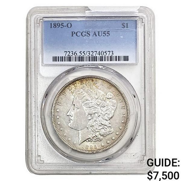 1895-O Morgan Silver Dollar PCGS AU55