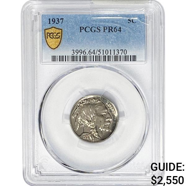 1937 Buffalo Nickel PCGS PR64