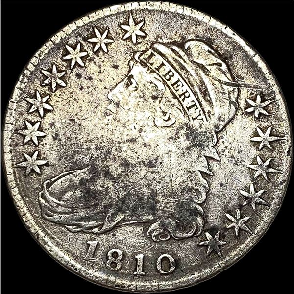 1810 Capped Bust Silver Half Dollar NICELY CIRCULATED
