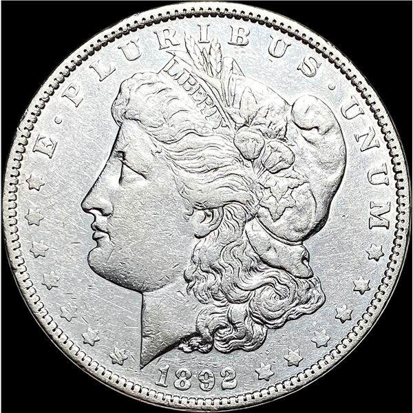 1892 Silver Morgan Dollar CLOSELY UNCIRCULATED