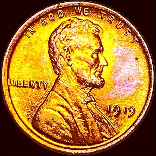 1919 Lincoln Wheat Cent CHOICE BU