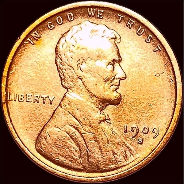 1909-S Lincoln Wheat Cent CLOSELY UNCIRCULATED