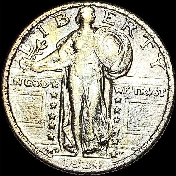 1924-D Standing Liberty Silver Quarter CLOSE UNC