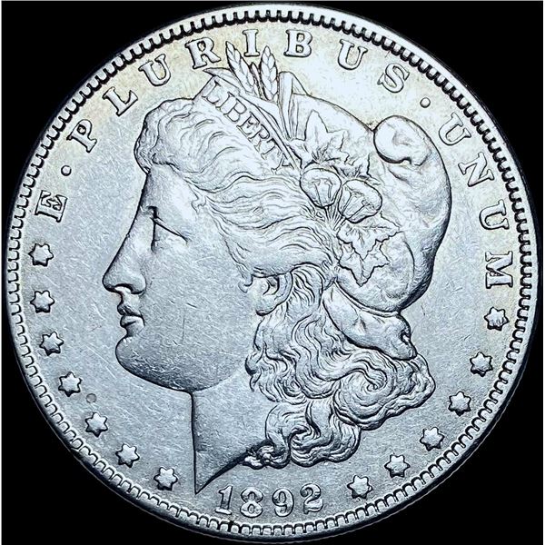 1892-S Silver Morgan Dollar CHOICE AU