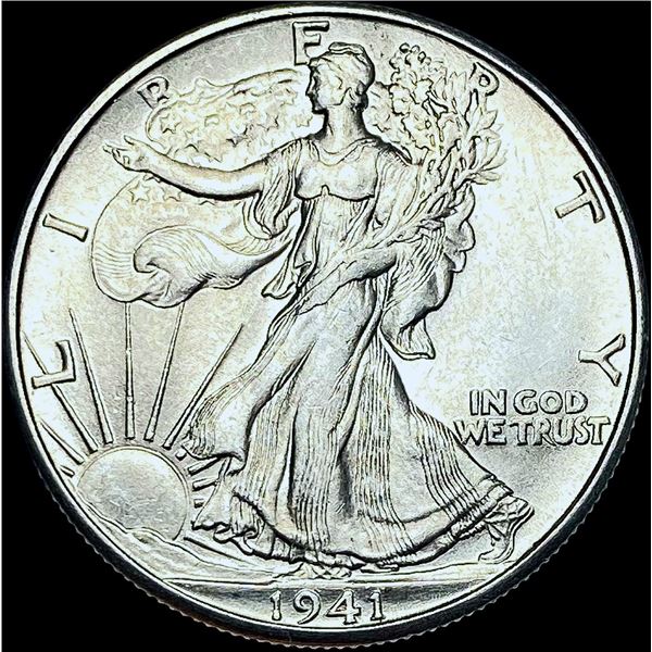 1941-D Silver Walking Liberty Half Dollar GEM BU