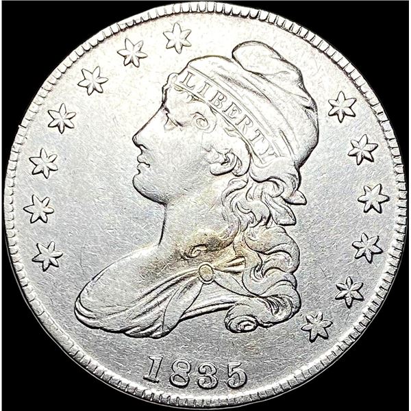 1835 Capped Bust Half Dollar NEARLY UNCIRCULATED